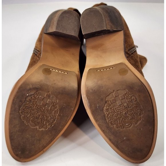 Vince Camuto Linford Boots Womens Size 6M Brown Suede Tasseled Ankle Booties - Picture 11 of 12